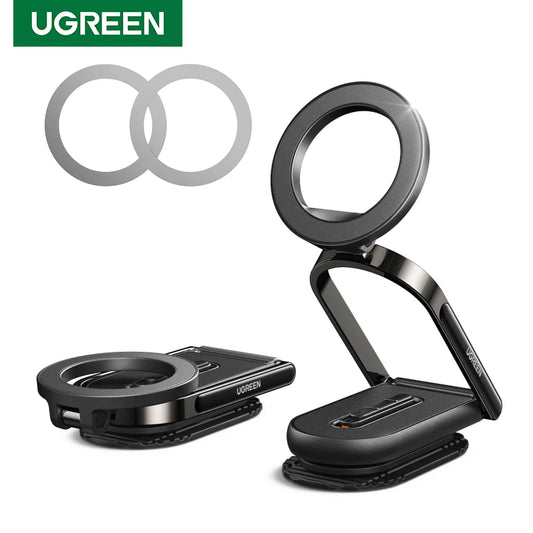 UGREEN Magnetic Car Phone Holder Dashboard 360° Rotatable & Detachable Car Mount For Magsafe iPhone 16 15 Pro Samsumg S25 Xiaomi