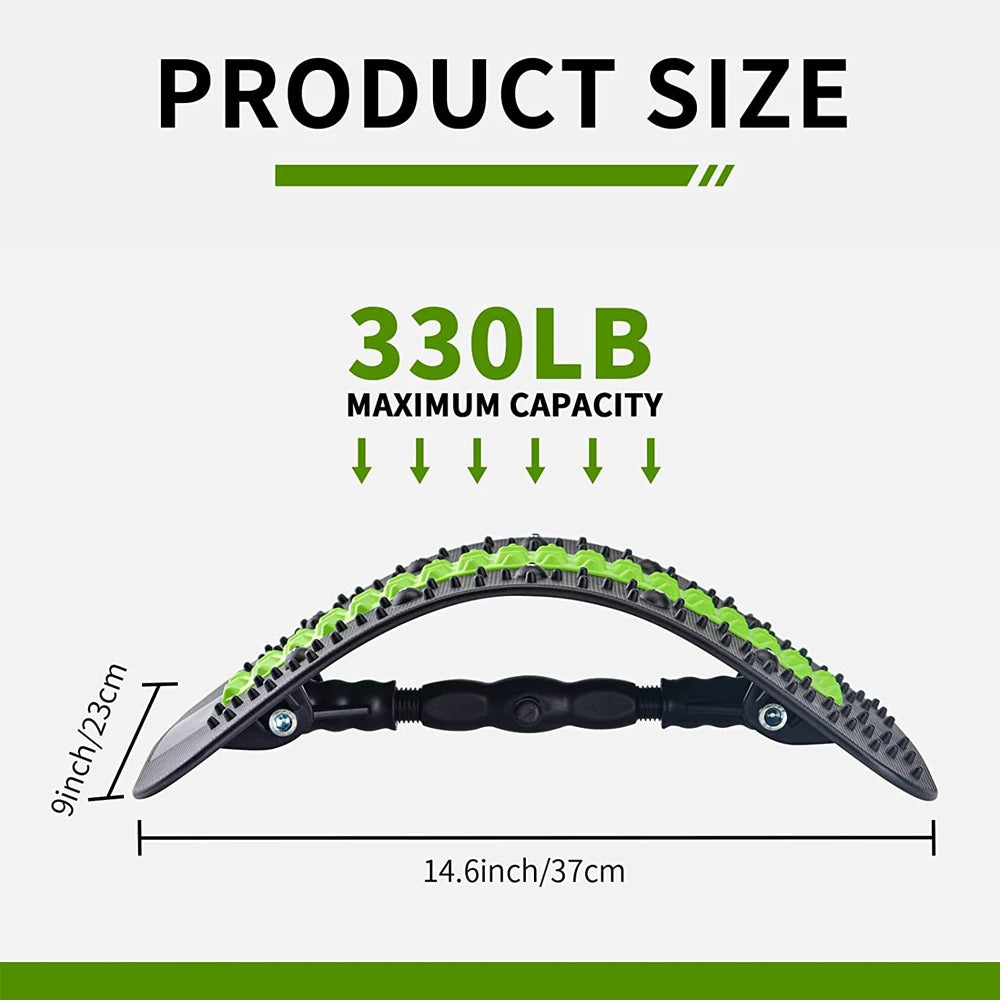 Back Stretcher,6th Generation Upgraded Back Massager,Back Cracker for Lower Back PainRelief Lumbar Support,with Magnetic Massage