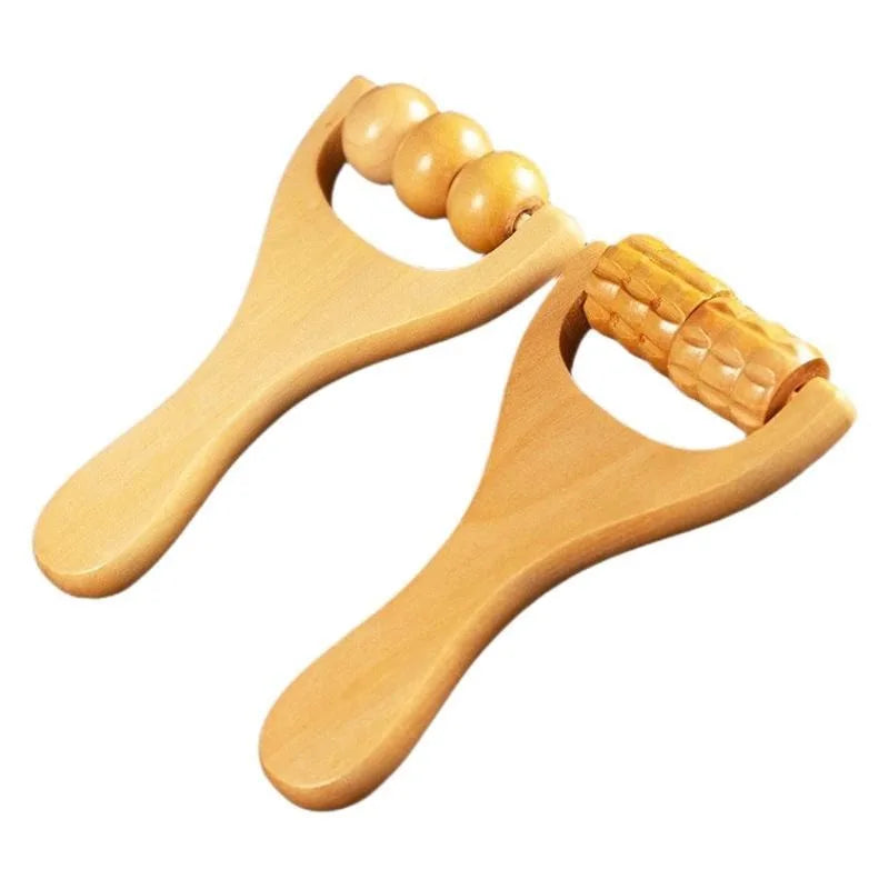 Wooden Face Massage Tools Set Kit Face Sculpting Tool Skin Care Facial Massager Cupping Contouring Facial Roller