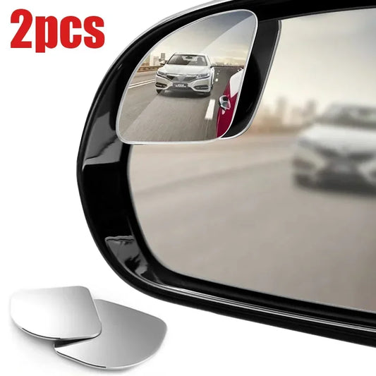 Car Blind Spot Mirror Frameless Auxiliary Rearview Mirror Auto Motorcycle Universal Wide Angle Adjustable Small Mirrors