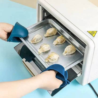 Oven Mitts Mini Oven Mitts Silicone Potholders Rubber Oven Glove Cooking Pinch Mitts Potholder for Kitchen Cooking & Baking