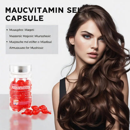 Smooth Silky Hair Vitamin Capsule Keratin Complex Oil Hair Care Repair Damaged Hair Serum Nourishing Moroccan Hair Oil
