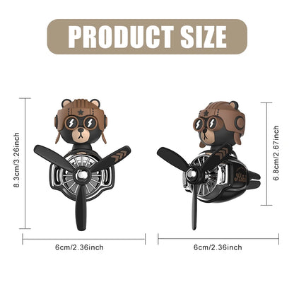 DIY perfume Odorless ornament plane pilot bear car air fresheners decorations accessories aroma vent clip fragrance diffuser men