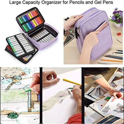School Pencil Case Supplies 300 Slots Pencilcase Stationery Organizer Acsesories Large Capacity Pen Box Kit Aesthetic Bag Pouch