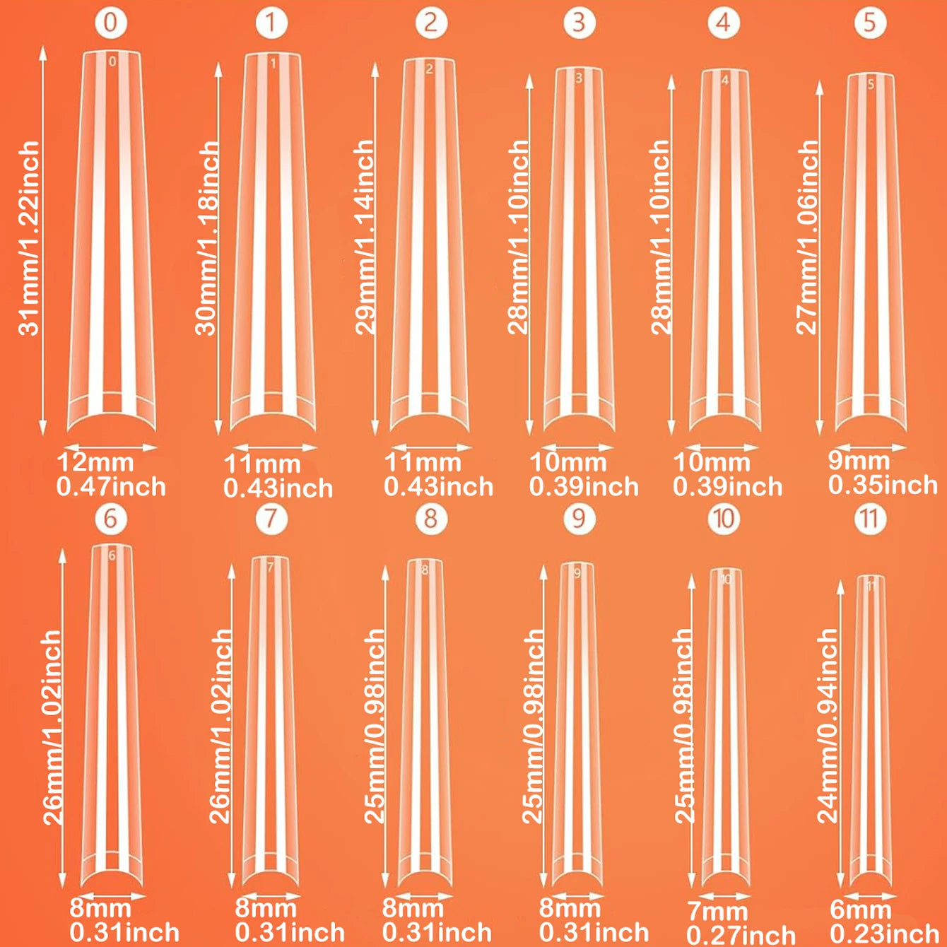 240PCS Short Almond Nail Tips Soft Gel Pre-Shaped Acrylic Nail Tips Half Matte Full Cover Nail Tips Clear Gelly Press on Nail