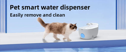 2.8L USB Whale Fountain Dog Pet Water Dispenser Safety Automatic Water Circulation Intelligent Automatic Cat Water Dispenser
