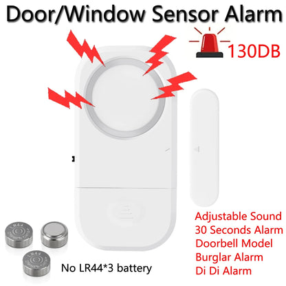 Door Opening Sensor Doorbell Wireless Time Delay Door Alarm Anti-theft Door Window Security Alarm Refrigerator Alarm Door Sensor