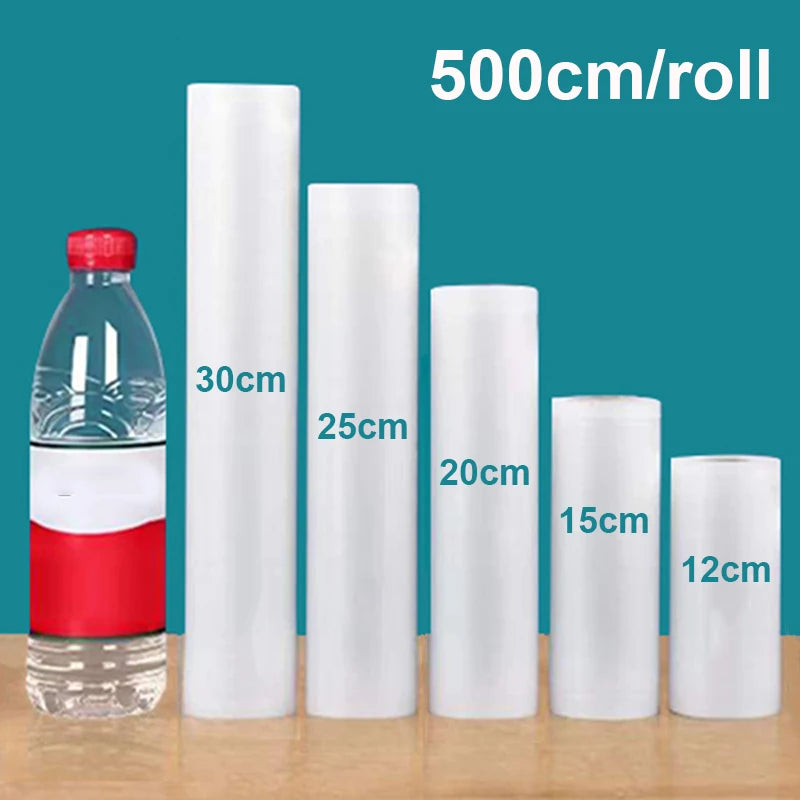 Vacuum Packaging Bags Roll Vacuum Sealer Bags for Food Vacuum Packed Bag Roll Vacuum Storage Bags 500cm/Rolls Vacuum Bags Rolls