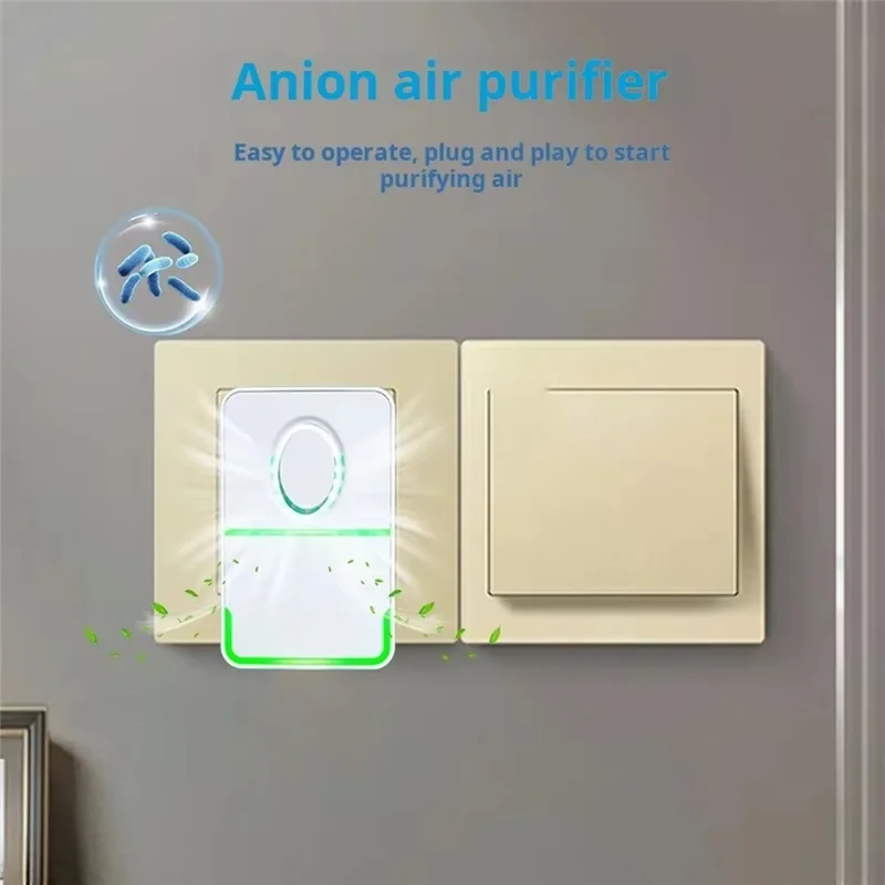 Negative  Air Purifier For Home, Bathroom Odor & Pet Deodorizer, Efficient Methanol Smell Removal, Compact Cleaner(EU Plug)-B