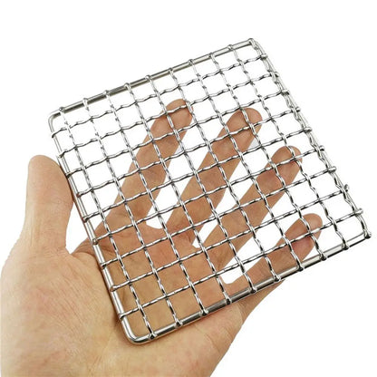 Camping Accessories Grill Accessories Firewood Rack Mat Cooking Mesh Pads Camping Grill Grate Barbecue Net Grilling Fire Rack