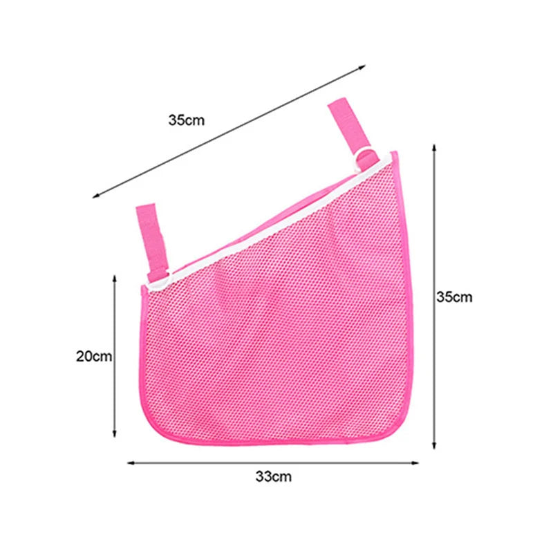 Baby Stroller Bag Side Hook Hanger Diaper Nappy Organizer Bag Mesh Side Hanging Bag Baby Stuff Storage Umbrella Stroller Accesso