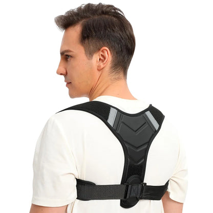 1PCS Back Brace Posture Corrector for Upper & Lower Back Pain Relief - Adjustable, Unisex, Clavicle Support, Improves Posture