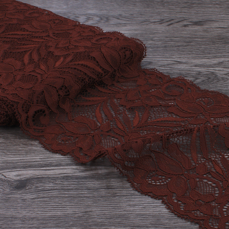 15cm Wide Lace Fabric Elastic Lace Ribbon 1meter DIY Apparel Sewing Handmade Crafts Lace Tape