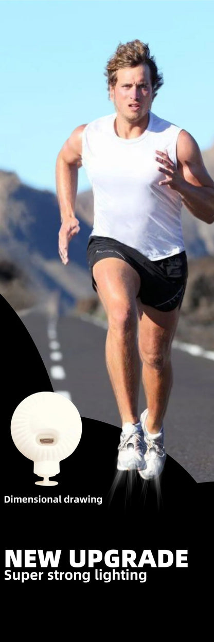 2PCS Outdoor Camping Crocs Headlight Upgrade Rechargeable Adult Children's Shoes Charm Decoration