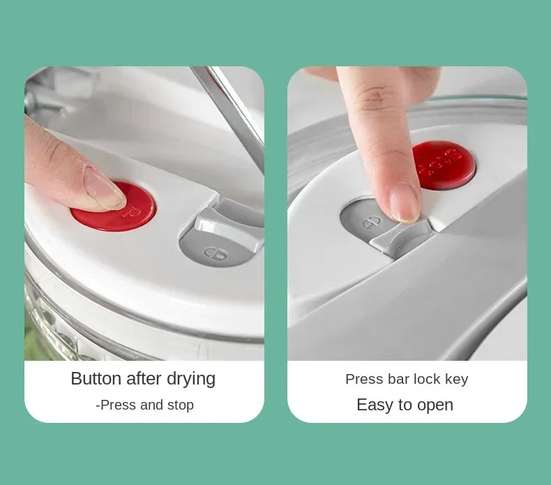 3 Liters Multifunctional Vegetables Salad Spinner Lettuce Leaf Vegetable Dehydrator Vegetable Washer Salad Vegetable Dryer Mixer