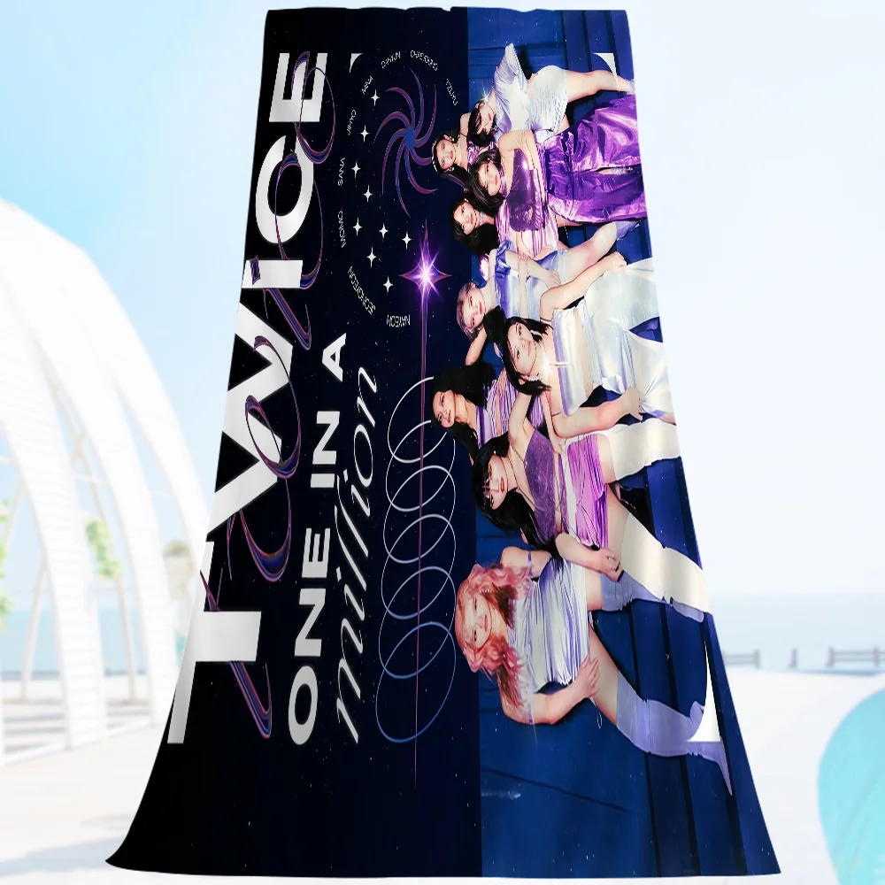 T-TwiceS-S Kpop Beach Towel For Kids Personalized Bath Towel Pool Towel Vacation Gift Picnic Towel Party Gift