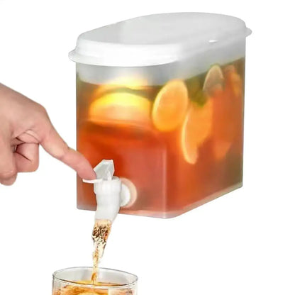 ﻿ Fridge Drink Dispenser 3.5L Large Capacity Cold Water Kettle with Faucet Iced Beverage Dispenser Refrigerator With faucet