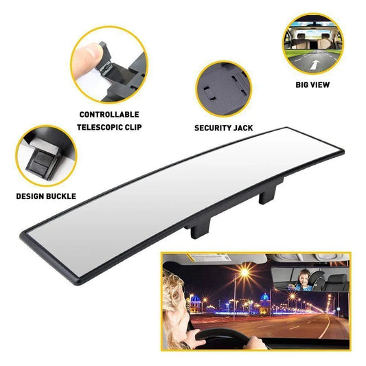 Universal Car Mirror Anti Glare Wide-angle Panoramic Rearview Mirror Auto Reverse Back Parking Reference Rear Mirror Car-styling