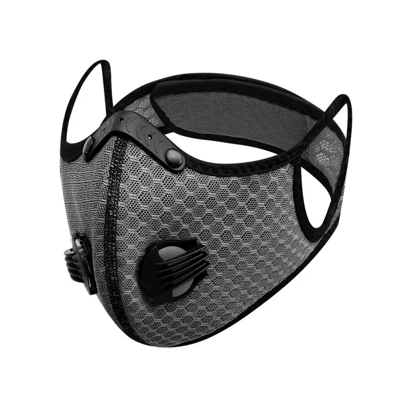 Activated Carbon Outdoor Sports Mask  PM2.5 Anti-Pollution Washable Sports Mask Outdoor Sports Training  Cycling Mask