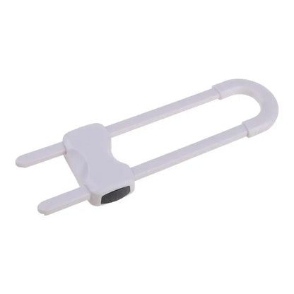 2PCS/Lot Drawer Door Cabinet Cupboard Safety Locks Baby Kids Safety Care ABS Plastic U Shaped Locks Infant Baby Protection
