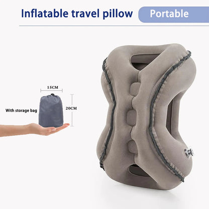 Inflatable Travel Neck Air Pillow Headrest Support Cushion Soft Sleep Pillows for Airplane Sleeping Car Train Office Home 바디필로우