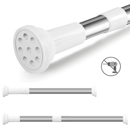 Adjustable Shower Curtain Pole Telescopic Curtain Pole Extendable Curtain Pole Shower Curtain Rod No Drill Curtain Rod