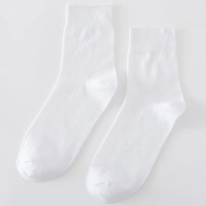 Women's 5 Pairs Quality Cotton Diabetic Middle Socks Comfortable Loose Mouth  Plus Size48,49,50 Older Men's Diabetic Socks Meias