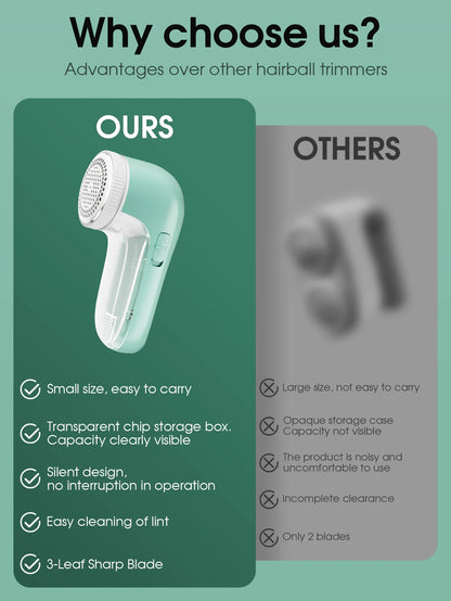 Electric Lint Remover For Clothes Fuzz Pellet Sweater Fabric Hair Ball Trimmer Portable Rechargeable Detachable Cleaning