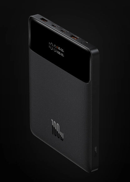 Baseus 100W Power Bank 20000mAh Type C PD Fast Charging Powerbank Portable External Battery USB Quick Charge For Macbook Laptop