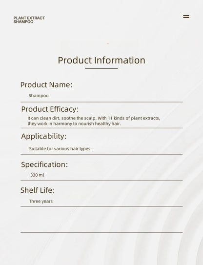 Botanical Shampoo 11 plant extracts nourish hair Elegant Sandalwood Vegan Zen Soft Silky Amino Acids Soft Mild Non-irritating