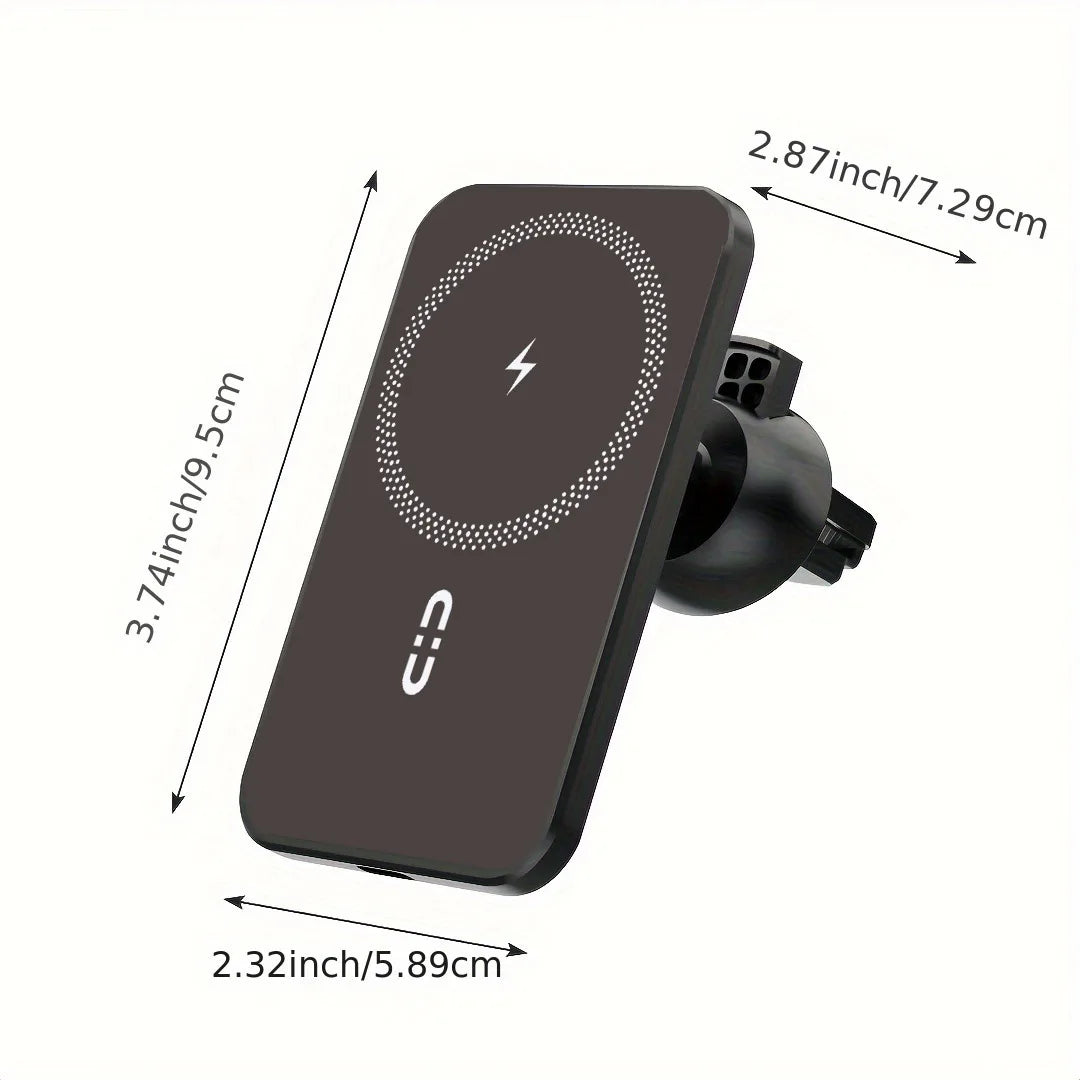 Magnetic Car Phone Mount Wireless Fast Car Charger for iPhone 16 15 14 13 12 Holder 15W Magnetic Car Phone Holder Mount Wireless