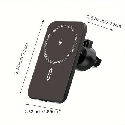 Magnetic Car Phone Mount Wireless Fast Car Charger for iPhone 16 15 14 13 12 Holder 15W Magnetic Car Phone Holder Mount Wireless