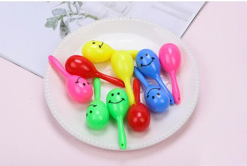 10Pcs Cartoon toddler toys, sand hammer toys, learning toys, party cheering instruments, creative toys and small gifts