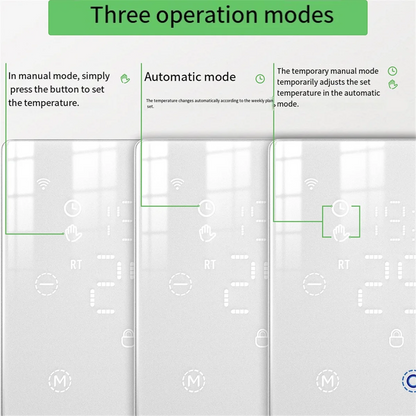 3CGRO-Tuya Zigbee Smart Thermostat For Water/Electric Floor Heating Gas Boiler Remote Temperature APP Voice Controller