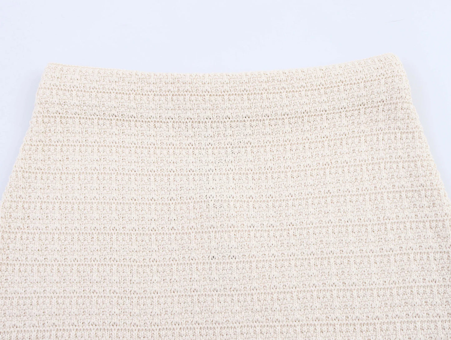 Women's Clothing 2025 New European And American Style Fashionable Knitted Texture Vest Casual Mini Skirt Set