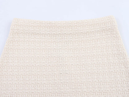 Women's Clothing 2025 New European And American Style Fashionable Knitted Texture Vest Casual Mini Skirt Set