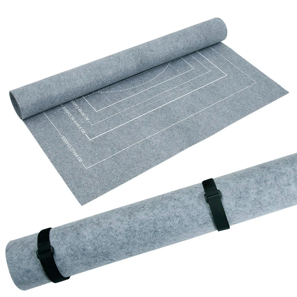 Puzzles Pad Felt Mat Up to 1500/2000/3000 Pieces Play Mat Puzzles Blanket Puzzle Accessories Easy to Use Roll Up Jigsaw