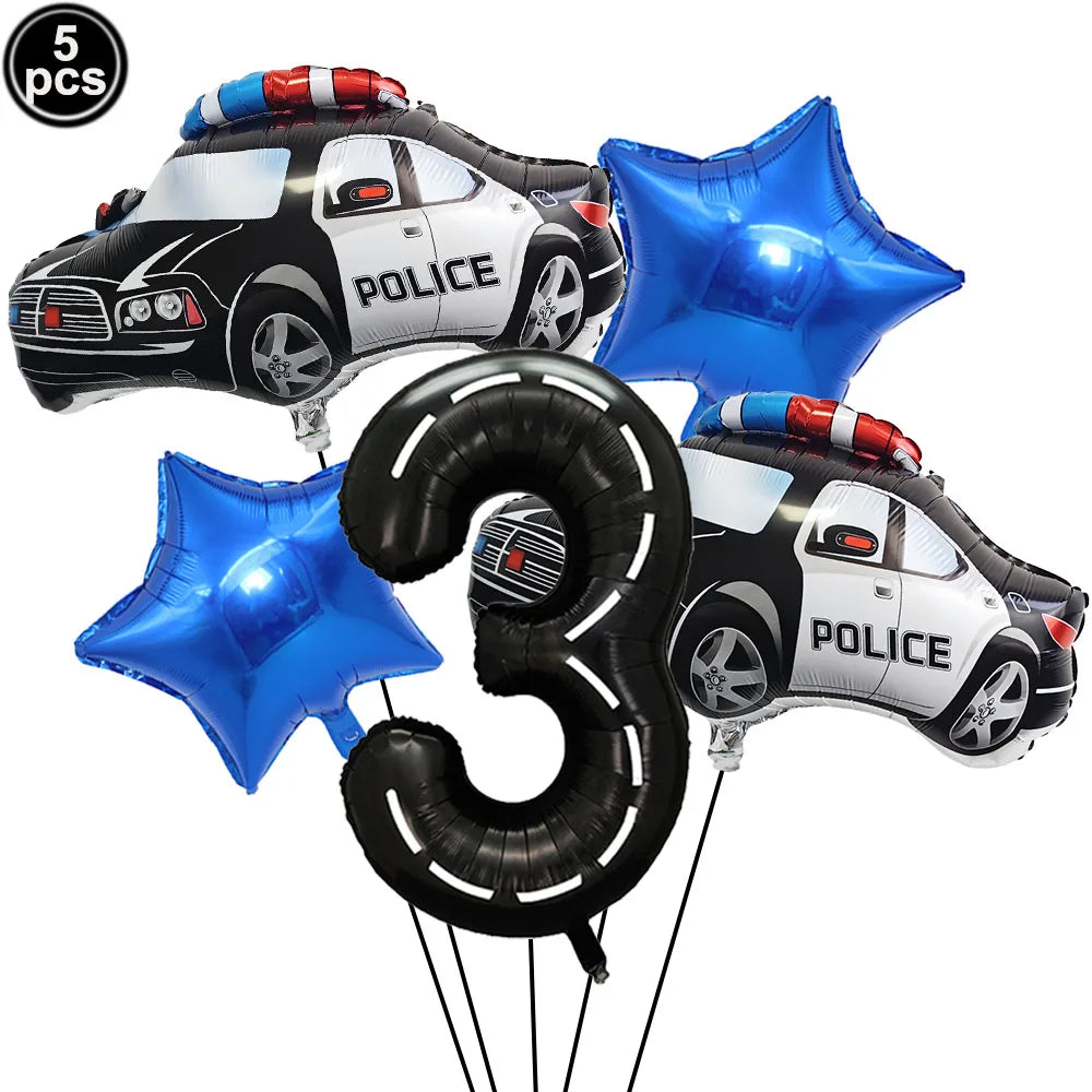 Police Party Birthday Decorations Tableware Police Party Plates Napkins Party Supplies Police Officer Theme Birthday Party Decor