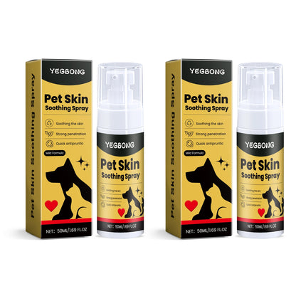 Pet Skin Care Spray Relieve Discomfort for Dogs Cat Flea Lice Control Alleviate Skin Scratching Licking Portable Pet Wound Spray