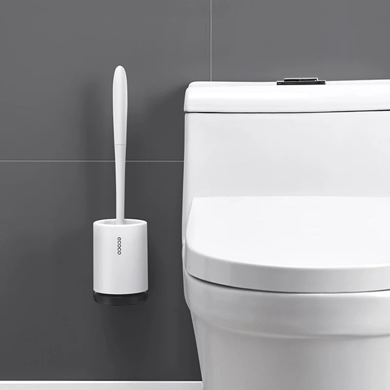 Toilet Brush Seamless Patch Bathroom Accessories Wall-mounted Seamless Stickers