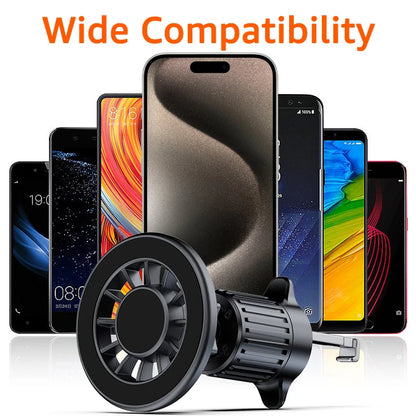 Magnetic Phone Holder Compatible With MagSafe Magnet Car Mount for iPhone 15 14 13 Xiaomi Car Air Vent Clip Mount GPS Brackets
