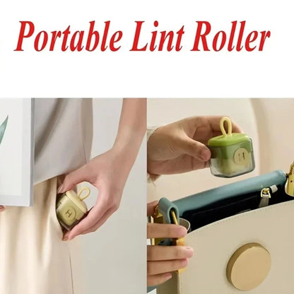 Strong Adhesive Mini Lint Roller Reusable Hair Sticking Machine for Clothes Washable Pets Furniture Clean Time-Saver Hair Sticky