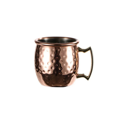 60ML Moscow Mule Cocktail Mug Stainless Steel Coffee Cups Personalized Espresso Mugs Modern Hammer Pattern Design Drinkware