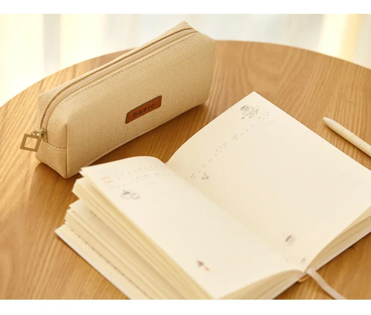 Pencil Case School Supplies Large Capacity Pencil Pouch Estuches Basic Pen Case Trousse Scolaire Kawaii Stationery Pencilcase