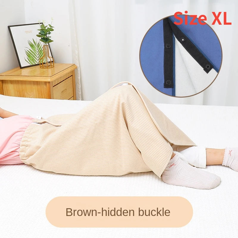 Adult Elderly Diaper Skirt Cloth Diaper for Bedridden Paralyzed Washable Cotton Diaper Pad for Menstrual Waterproof Leak-proof
