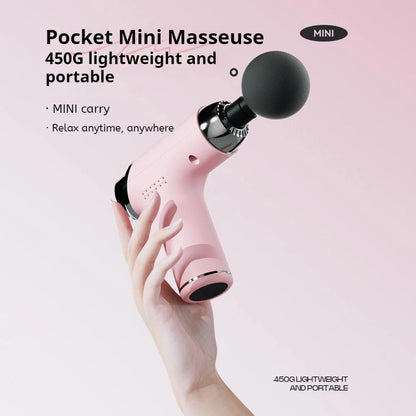 Mini Massage Gun Deep Tissue Muscle Relief Electric Portable for Home Gym Sports Recovery Rechargeable Tool