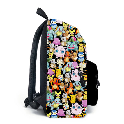 Pokemon Pikachu School Bags Backpacks Anime Kids Bags Kawaii Big Capacity Travel Bag Teenagers Schoolbag Girls Boys Rucksacks