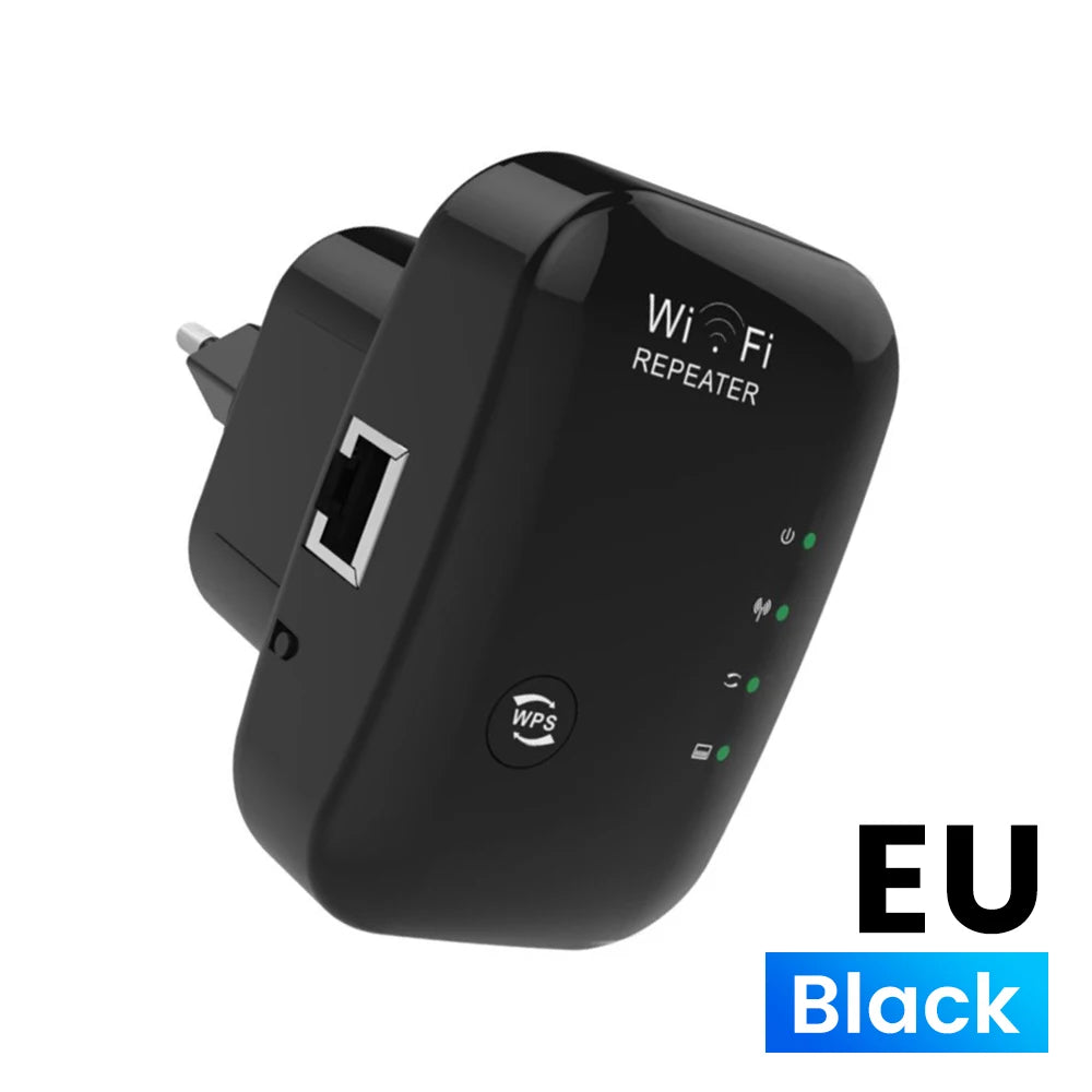 WiFi Signal Amplifier Repeater EU Standard Plug 300M Wireless Enhanced WPS Fast Encryption Router Range Extender Signal Boosters