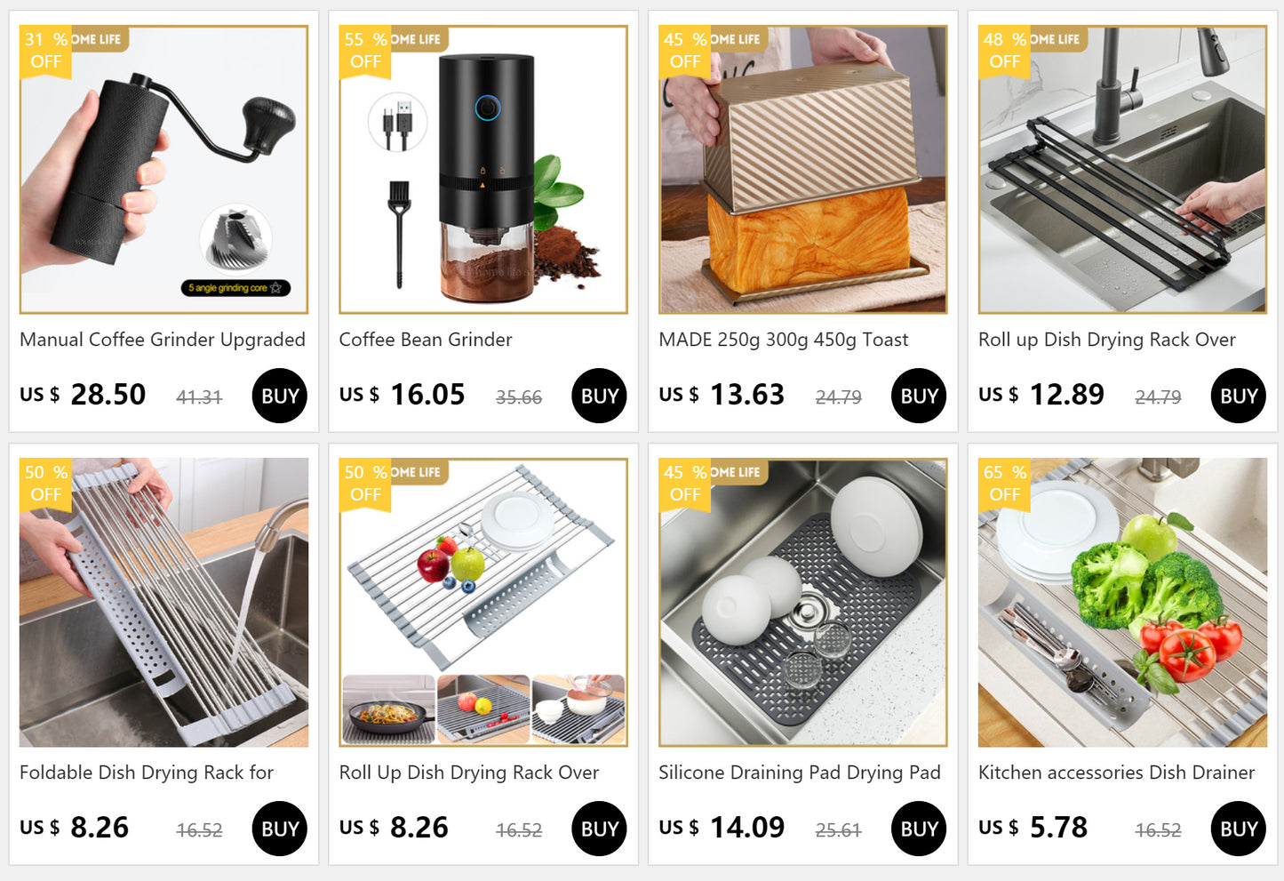 Silicone Sink Mat Sink Protectors for Kitchen Sink, Sink Mat Grid Non-Slip Folding Sink for Bottom of Farmhouse Porcelain Sink