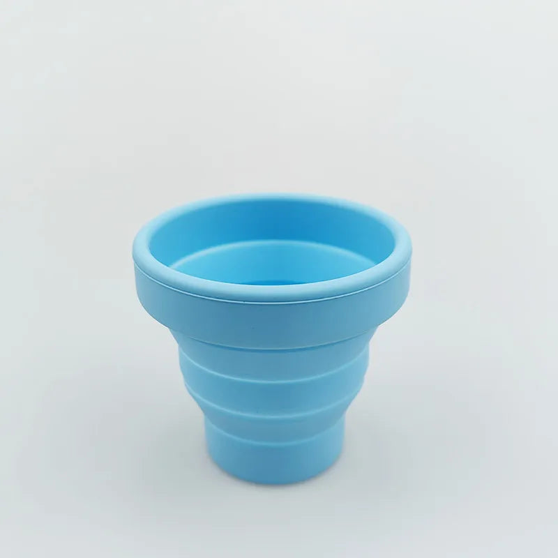 Folding Cups BPA FREE Food Grade Water Cup Travel Silicone Retractable Coloured Portable Outdoor Coffee Handcup